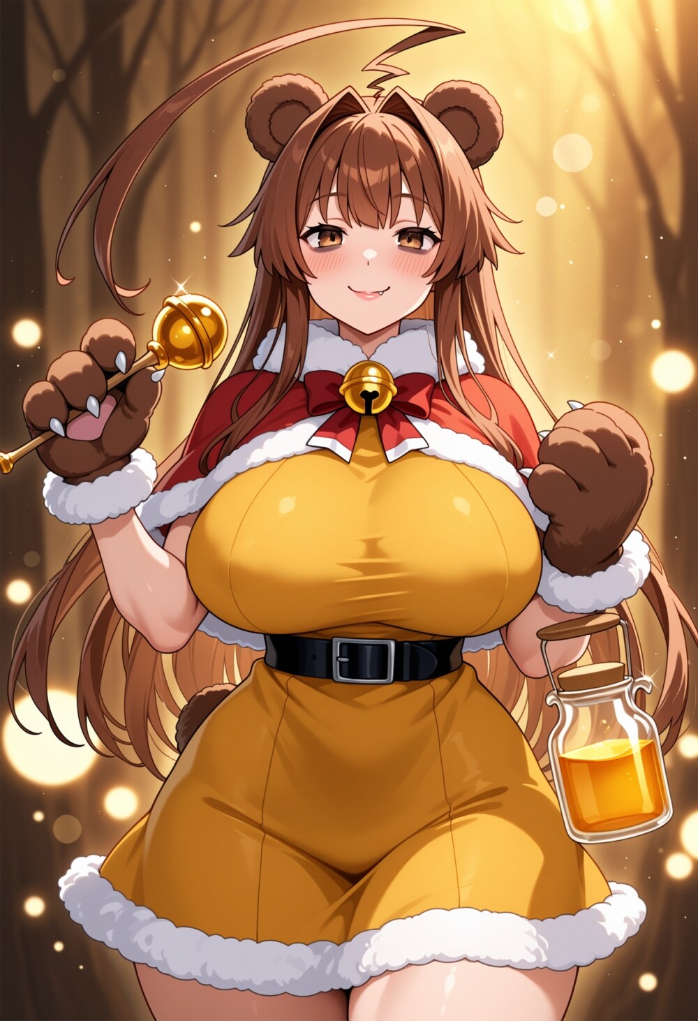 目のクマ着ぐるみコスプレ軽巡洋艦人妻 | の人気AIイラスト・グラビア