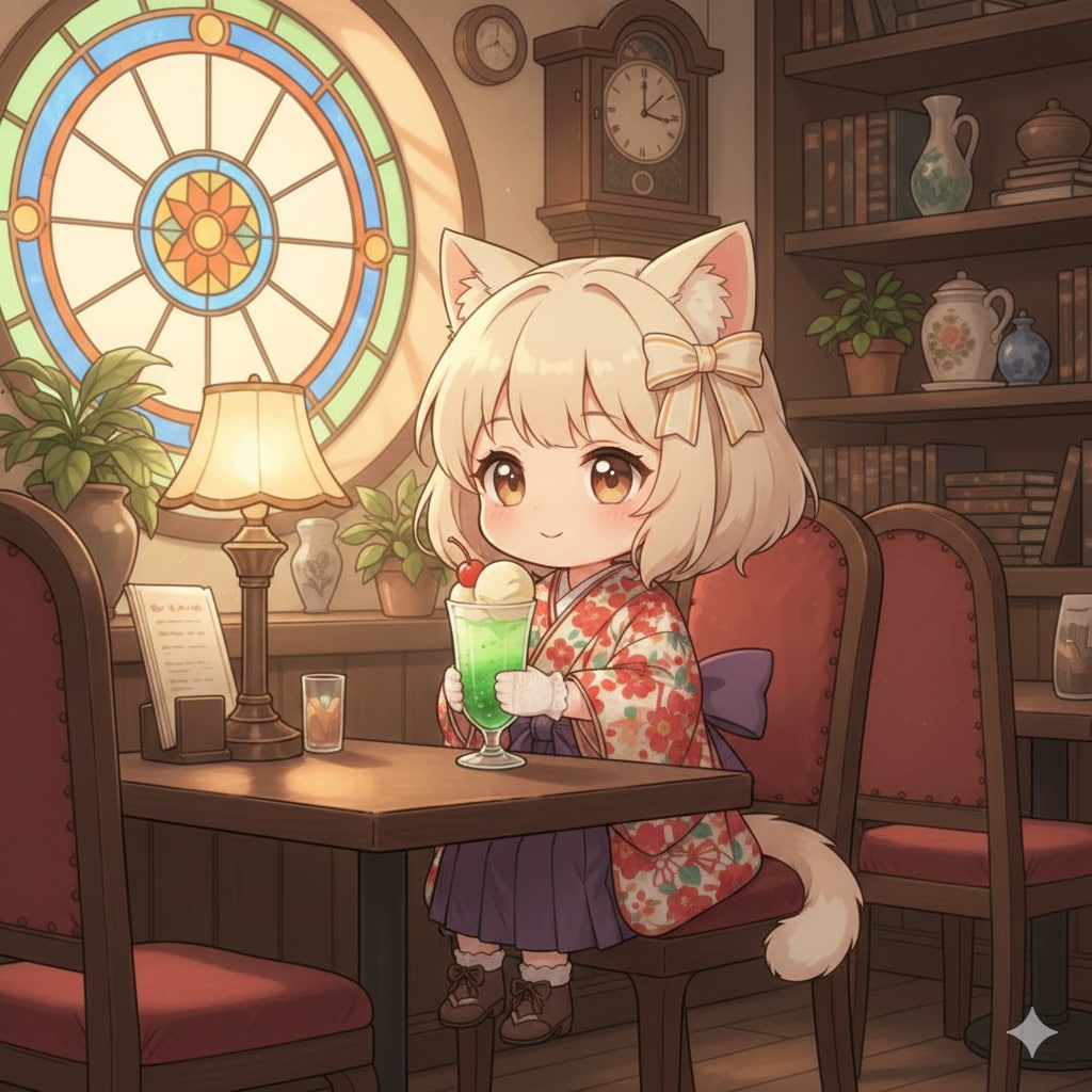 ネコミミ娘と喫茶店
