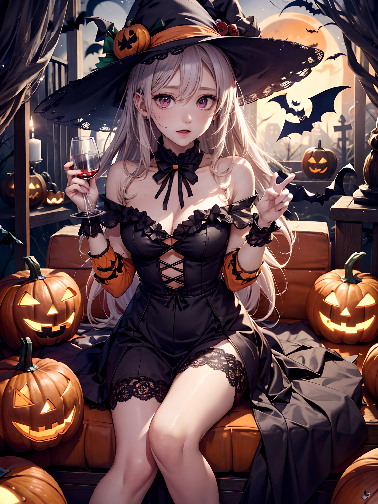 魔女のぎこちないピース✌💕