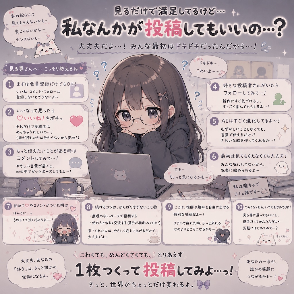 投稿に誘うやつ12パターン