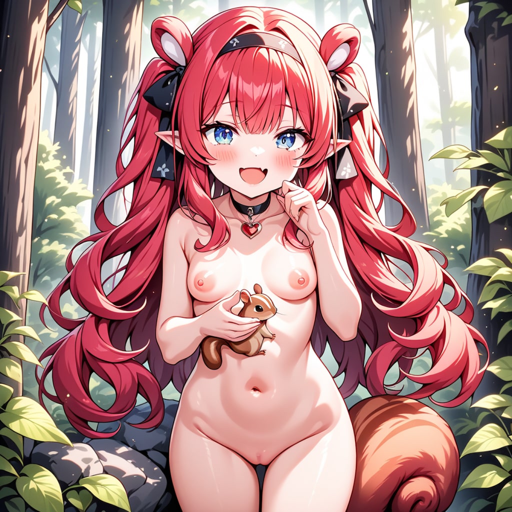 ちっぱい赤髪エルフちゃん