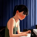 ラブレターを書いている恋する少女 3枚目