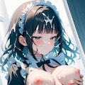 クール系だけど実はムラムラしちゃってるかも系メイドちゃんの手コキでどぴゅっ♡っとぶっかけお射精 4枚目