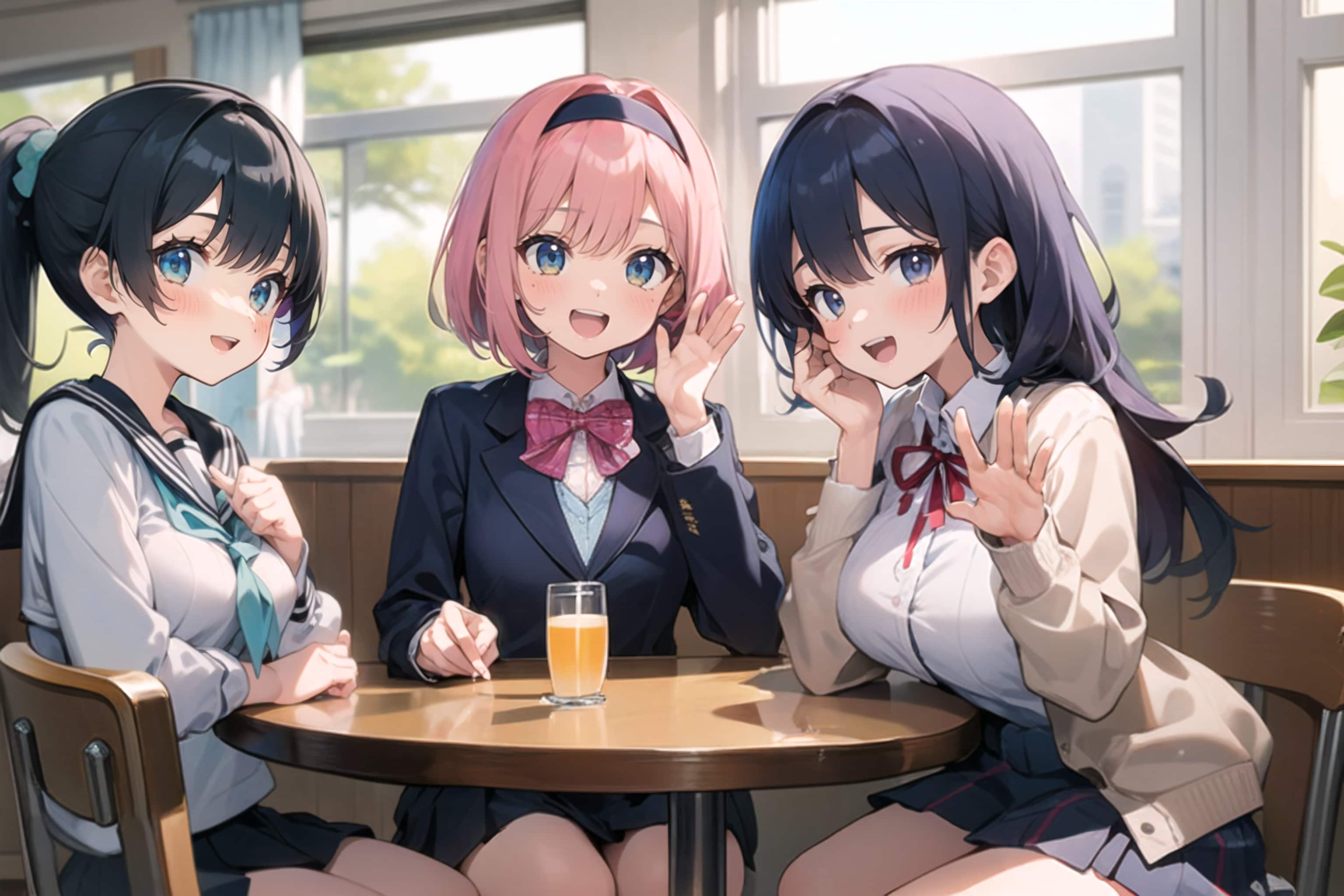 ３人でカフェデート❤️
