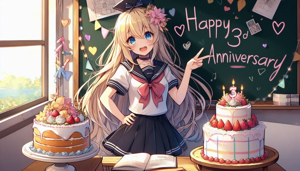 3周年おめでとうございます