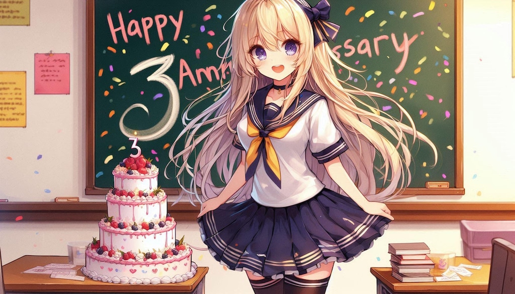 3周年おめでとうございます
