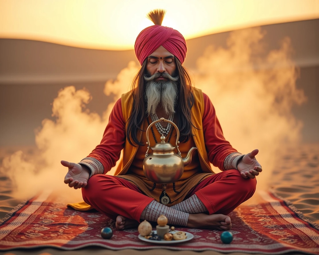 ヘソの上で茶を沸かす魔術師