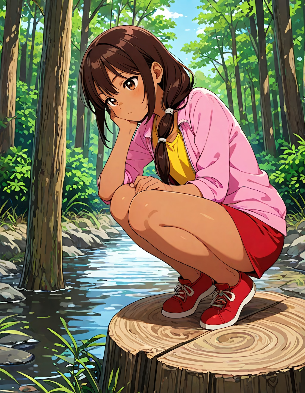 東欧森林地帯の不法居住者の少女 #2