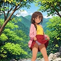 東欧森林地帯の不法居住者の少女 #2 12枚目