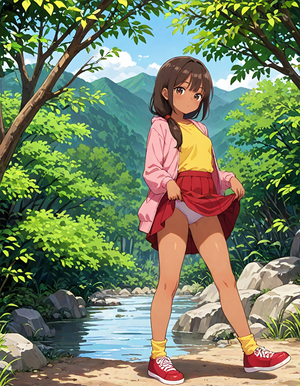 東欧森林地帯の不法居住者の少女 #2