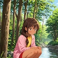 東欧森林地帯の不法居住者の少女 #2 2枚目