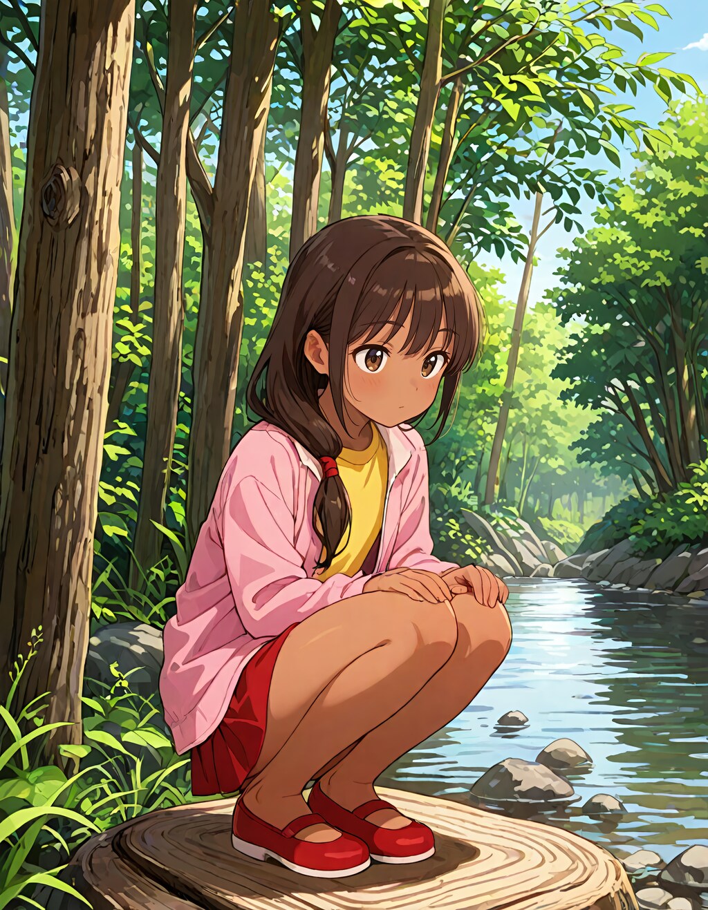 東欧森林地帯の不法居住者の少女 #2
