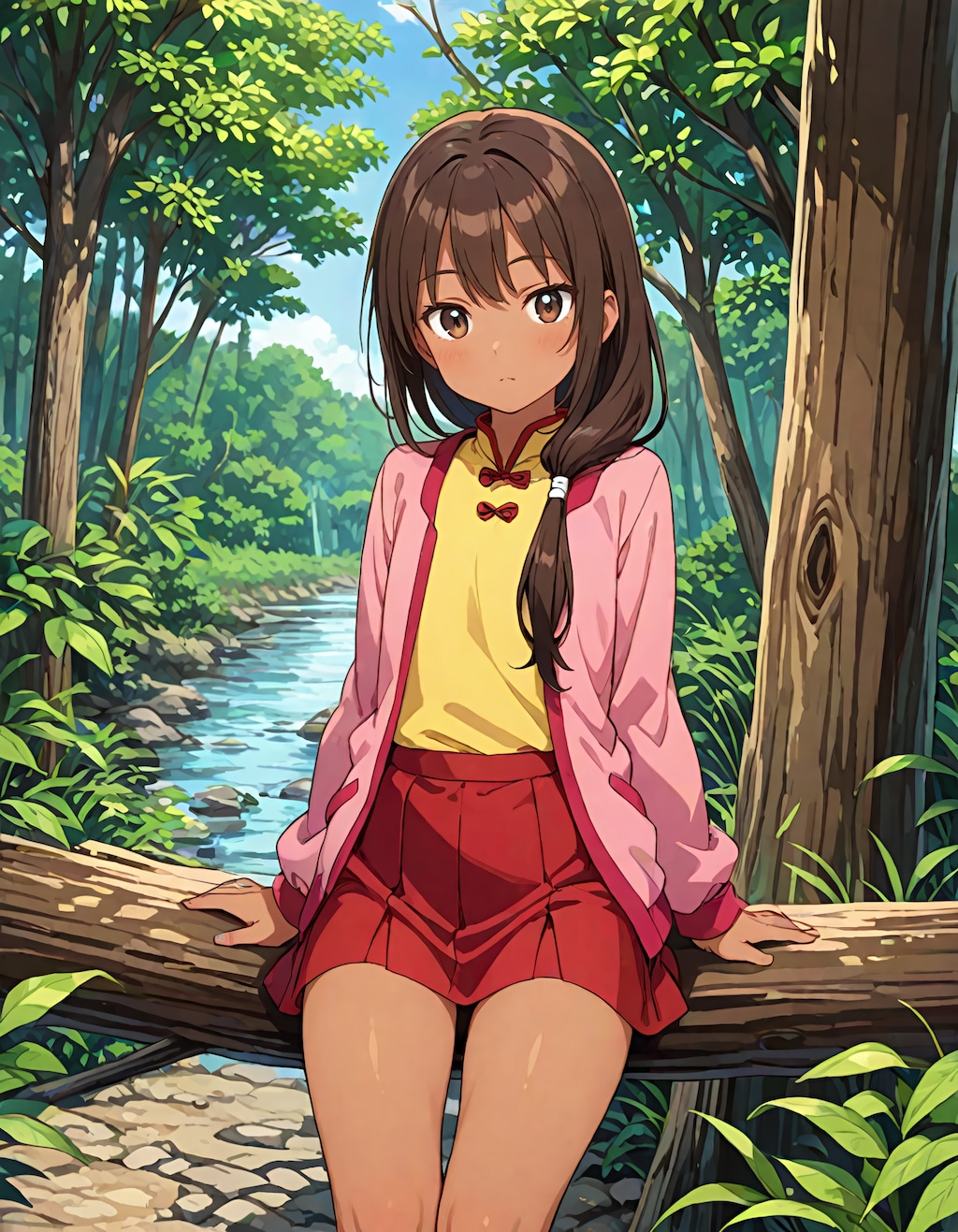 東欧森林地帯の不法居住者の少女 #2