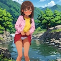 東欧森林地帯の不法居住者の少女 #2 8枚目
