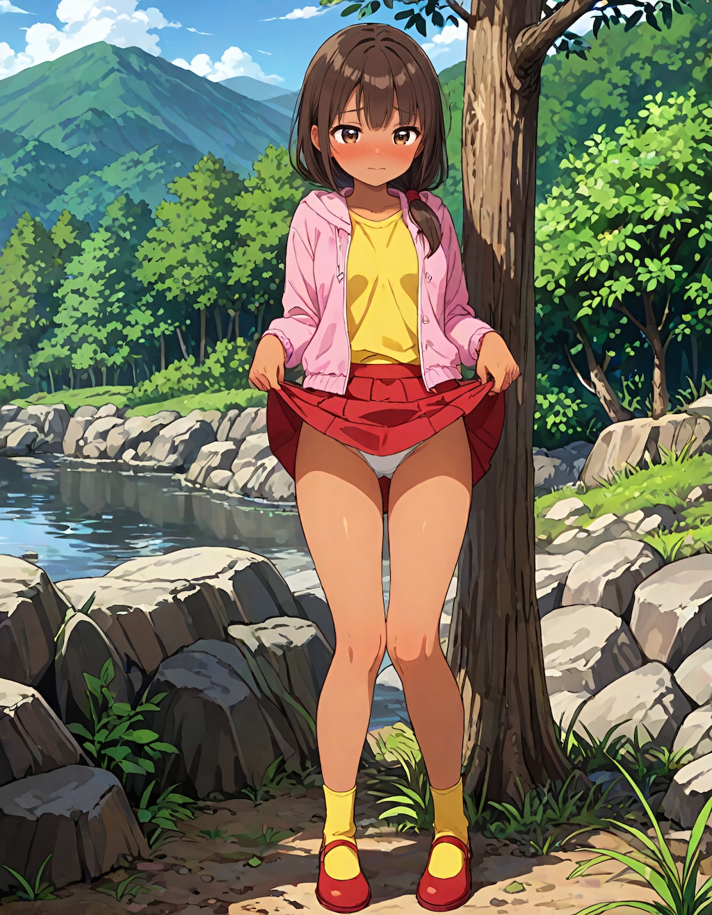 東欧森林地帯の不法居住者の少女 #2