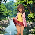 東欧森林地帯の不法居住者の少女 #2 7枚目