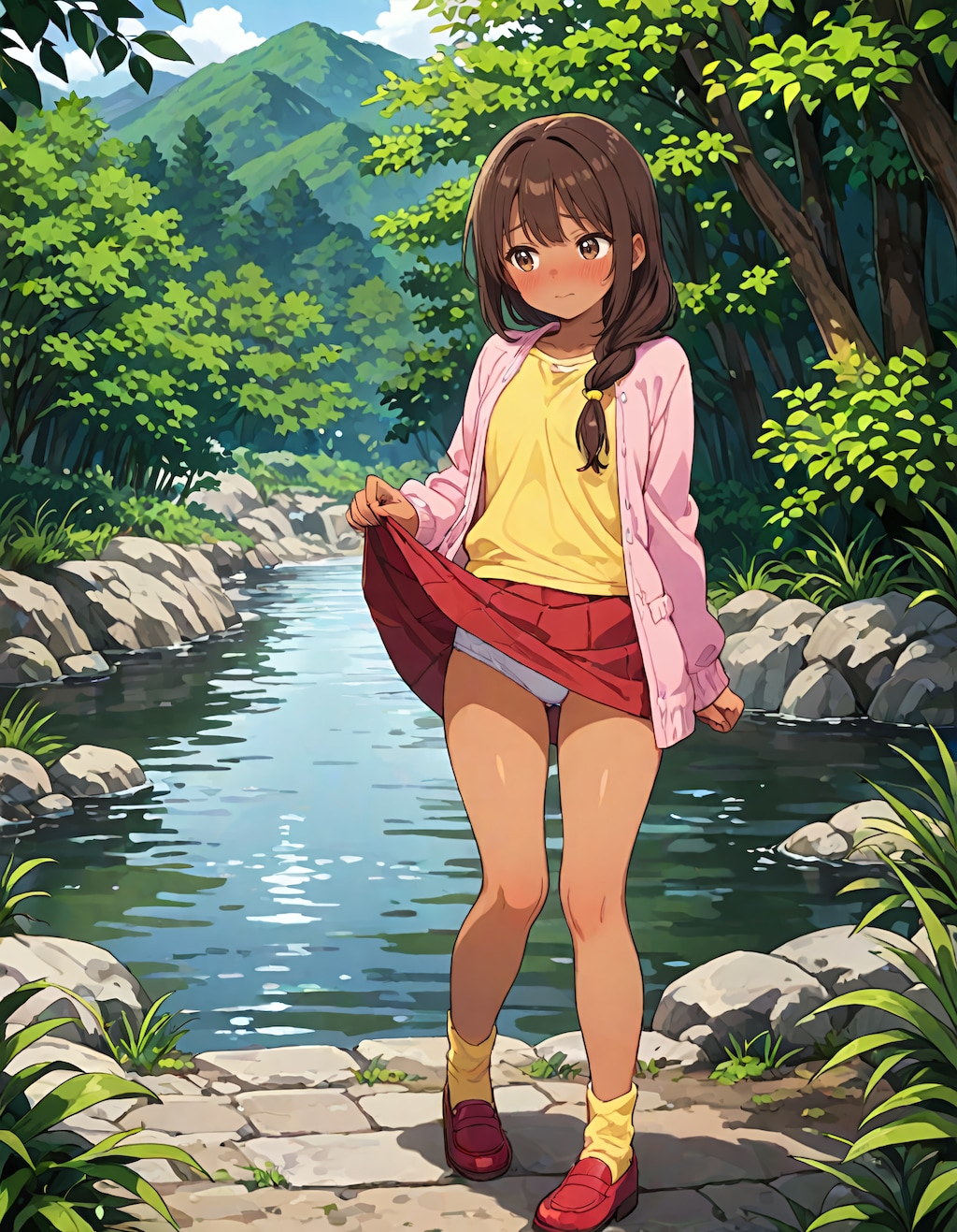 東欧森林地帯の不法居住者の少女 #2