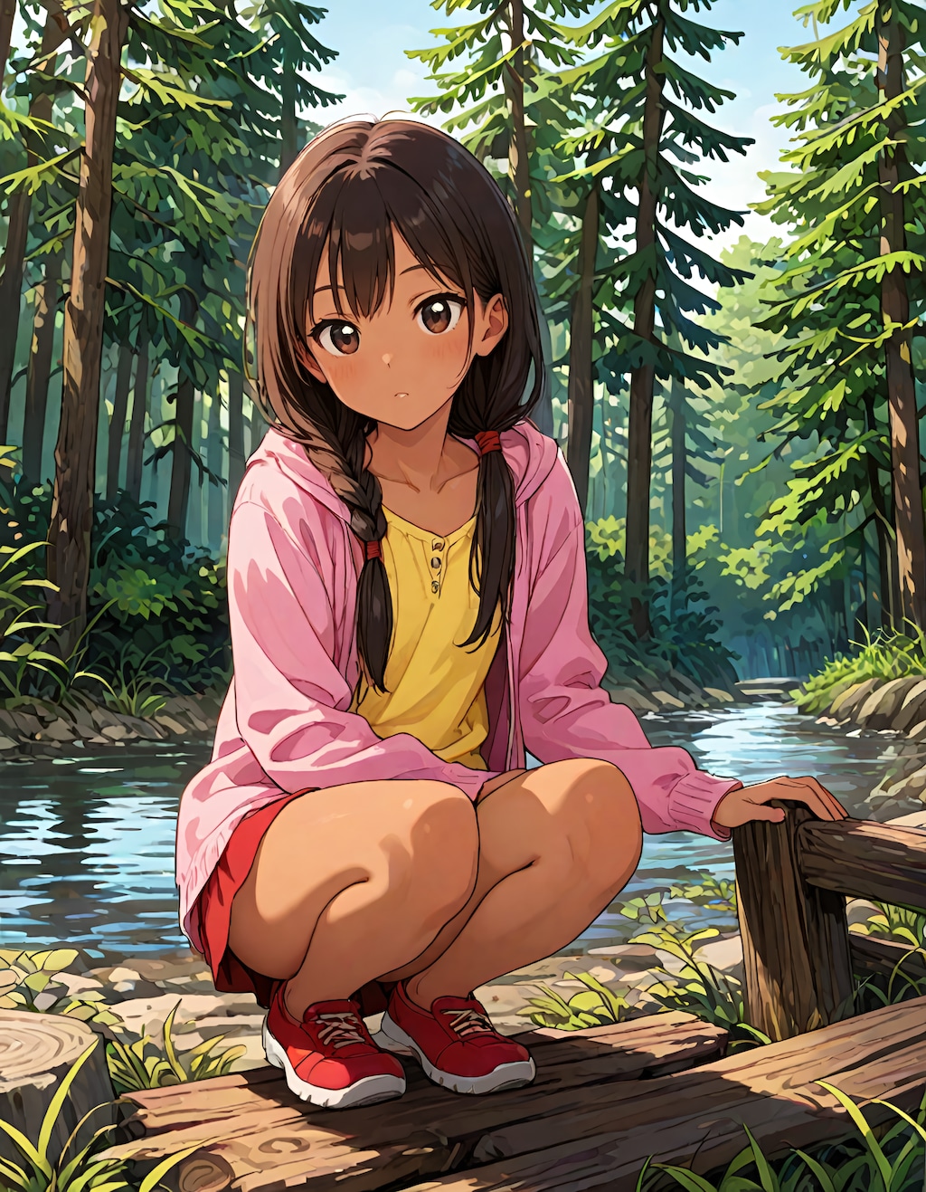 東欧森林地帯の不法居住者の少女 #2