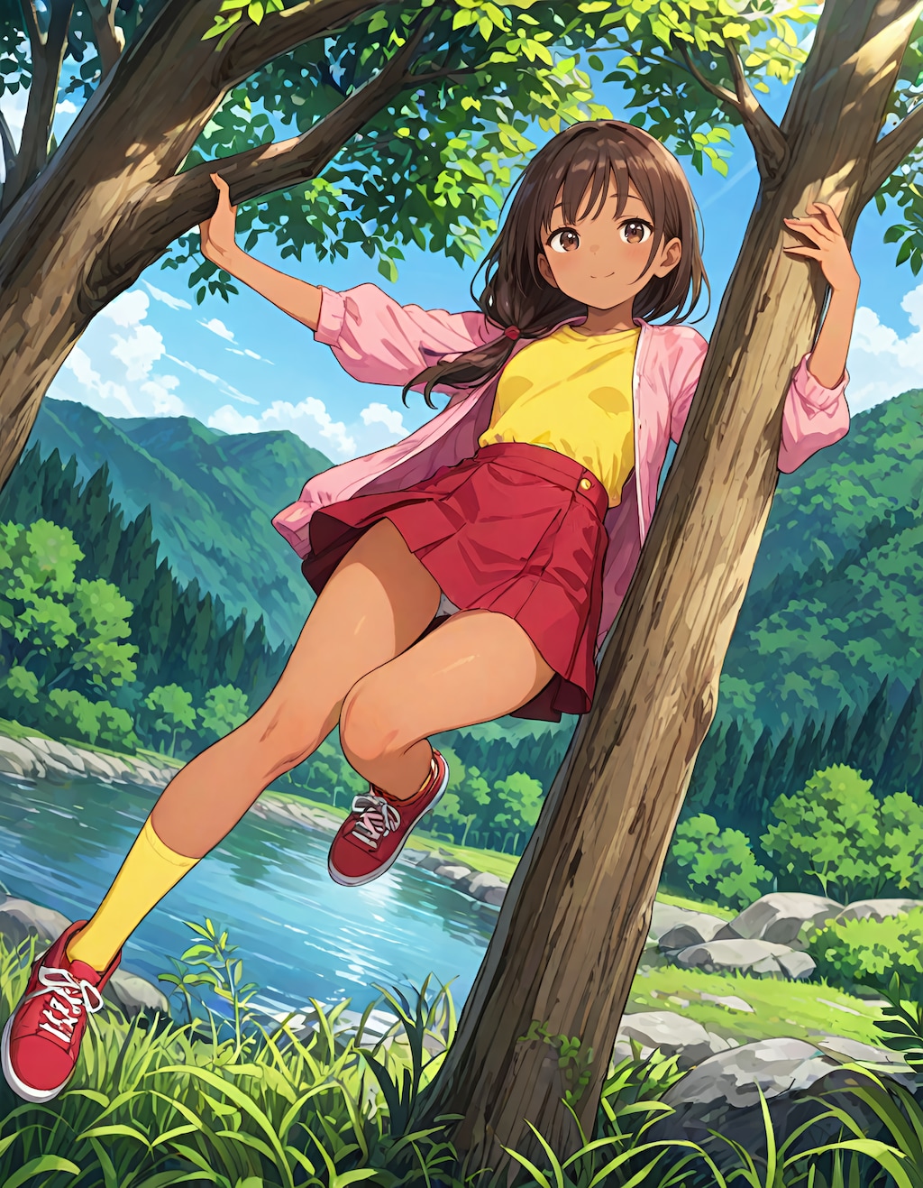 東欧森林地帯の不法居住者の少女 #2