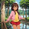 東欧森林地帯の不法居住者の少女 #2 5枚目