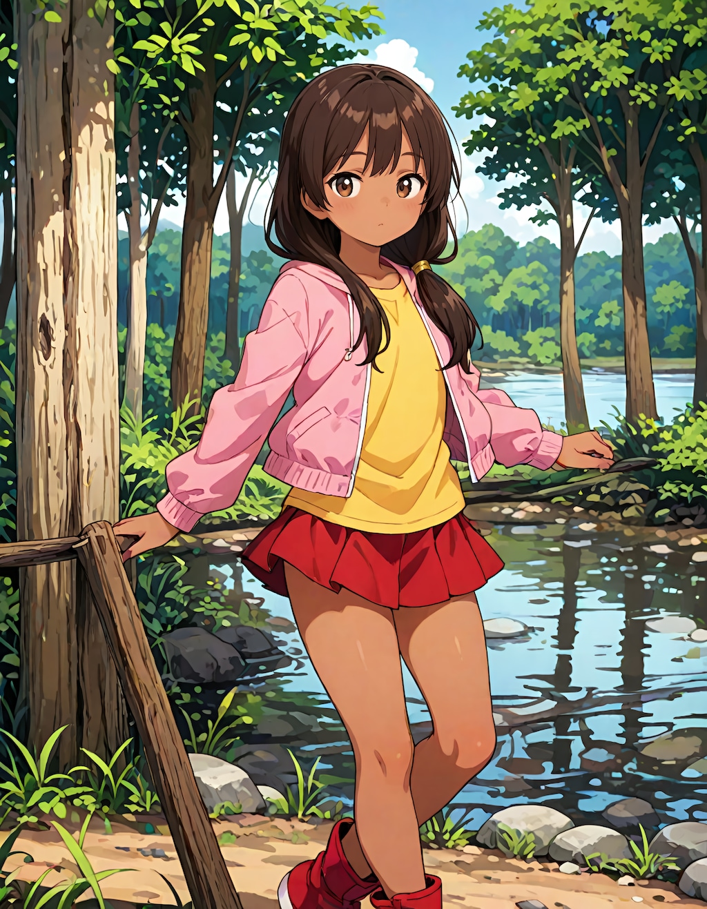東欧森林地帯の不法居住者の少女 #2