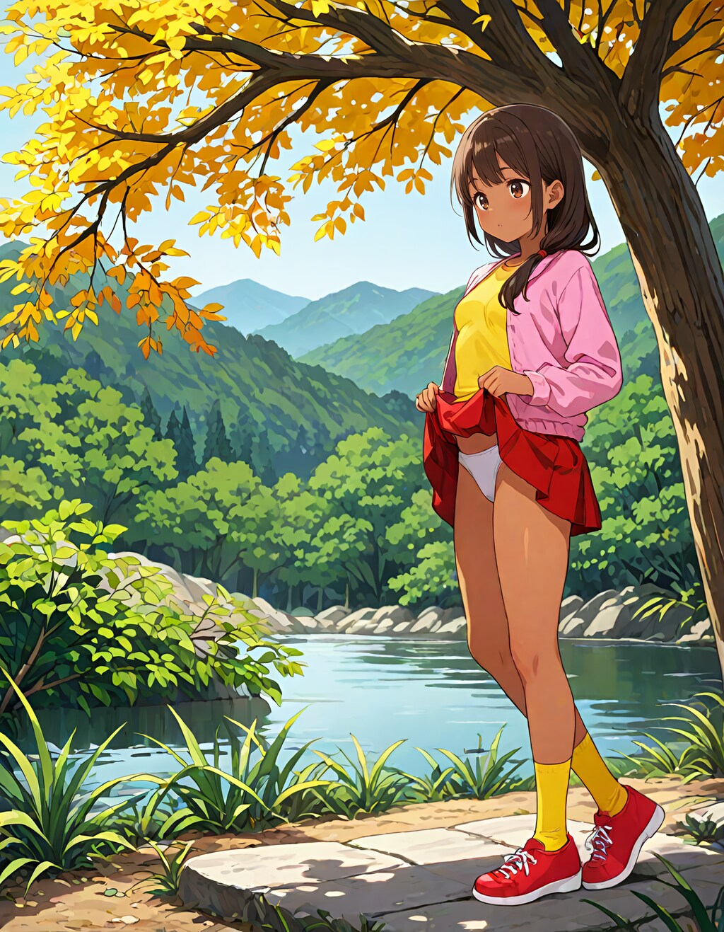 東欧森林地帯の不法居住者の少女 #2
