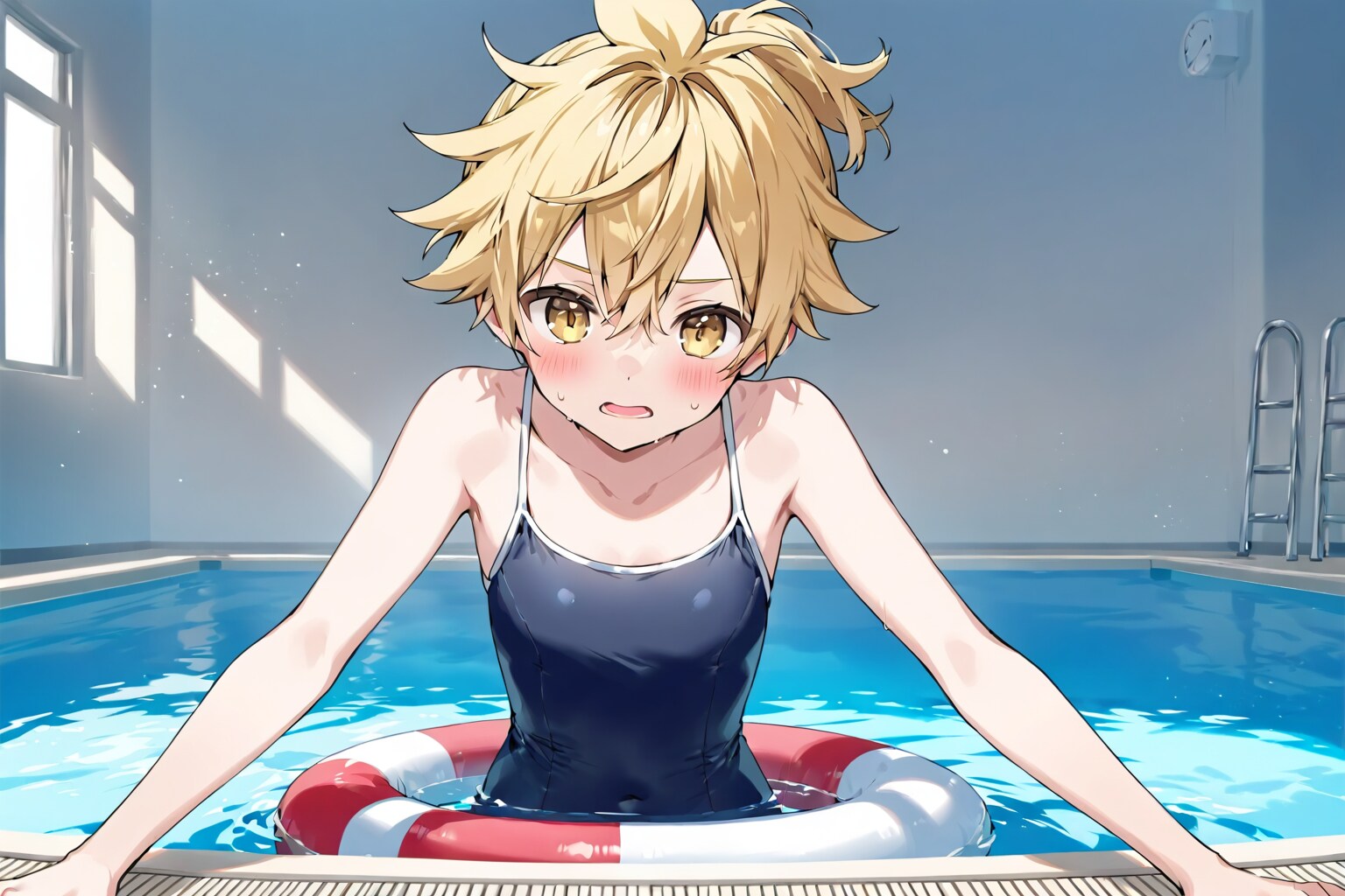 レン君のスク水♡