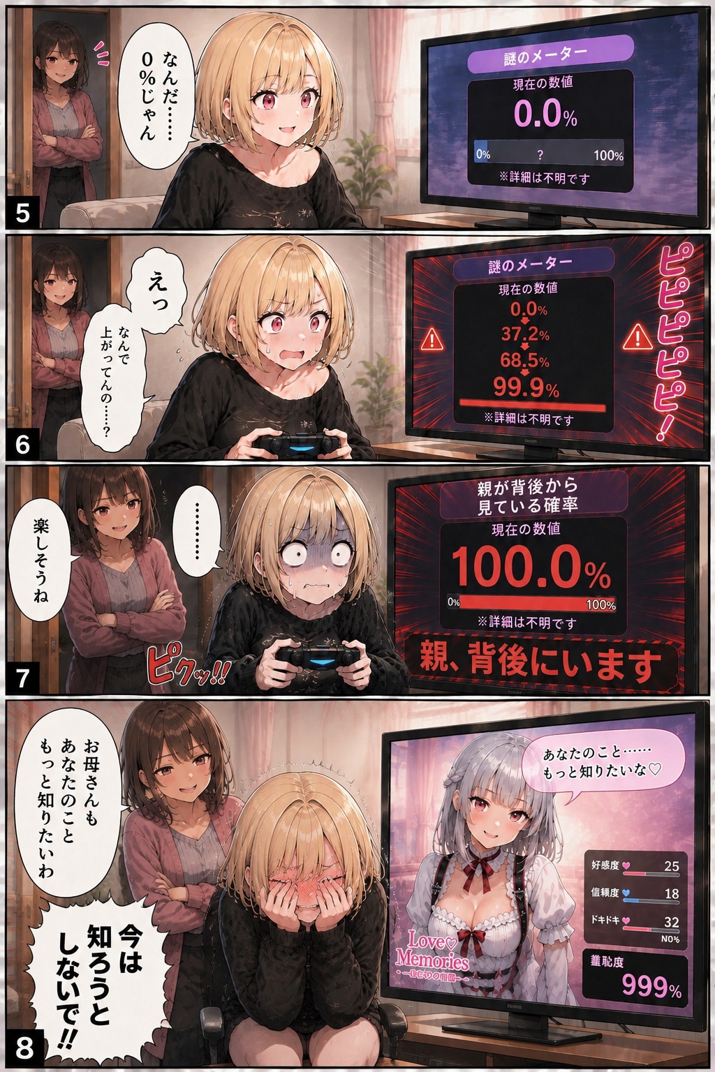 【回答】親に見られる確率