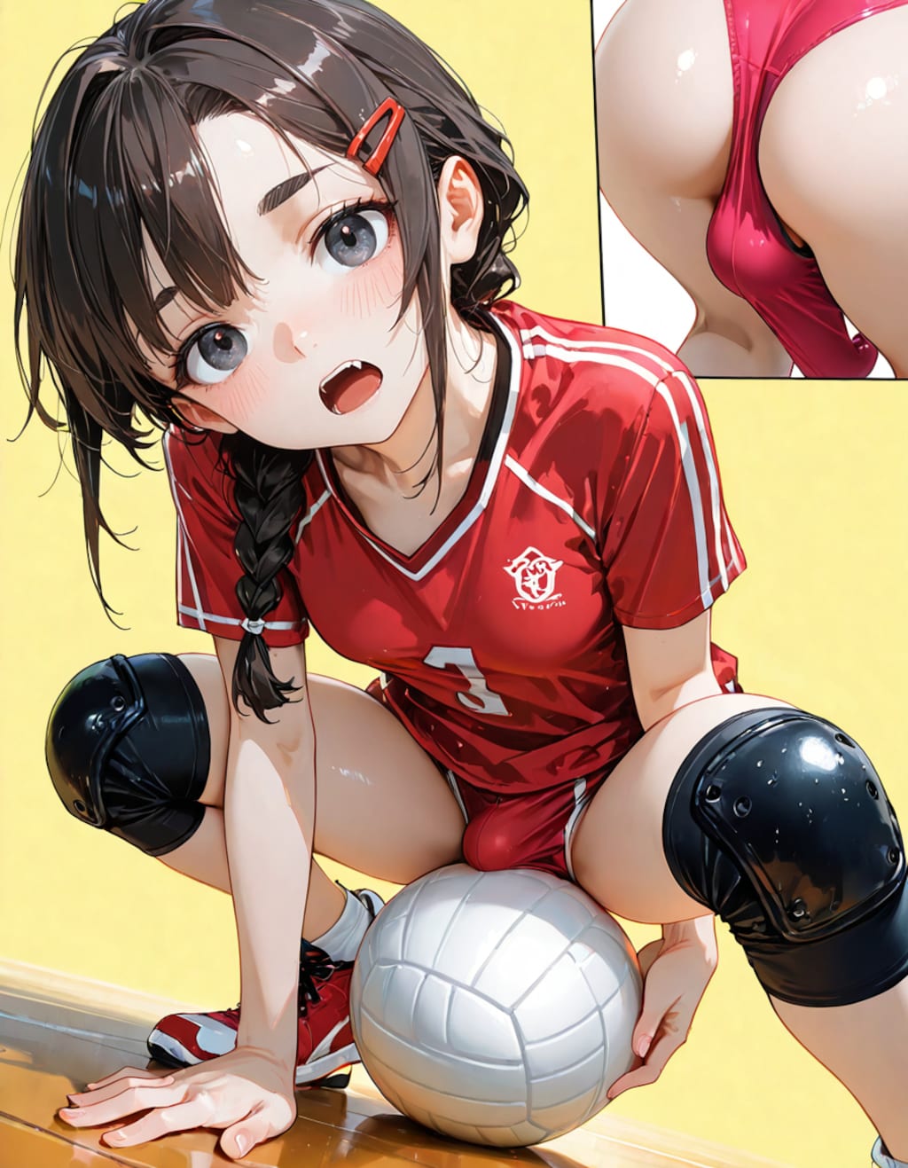 バレーボール選手コス（ふたなり）