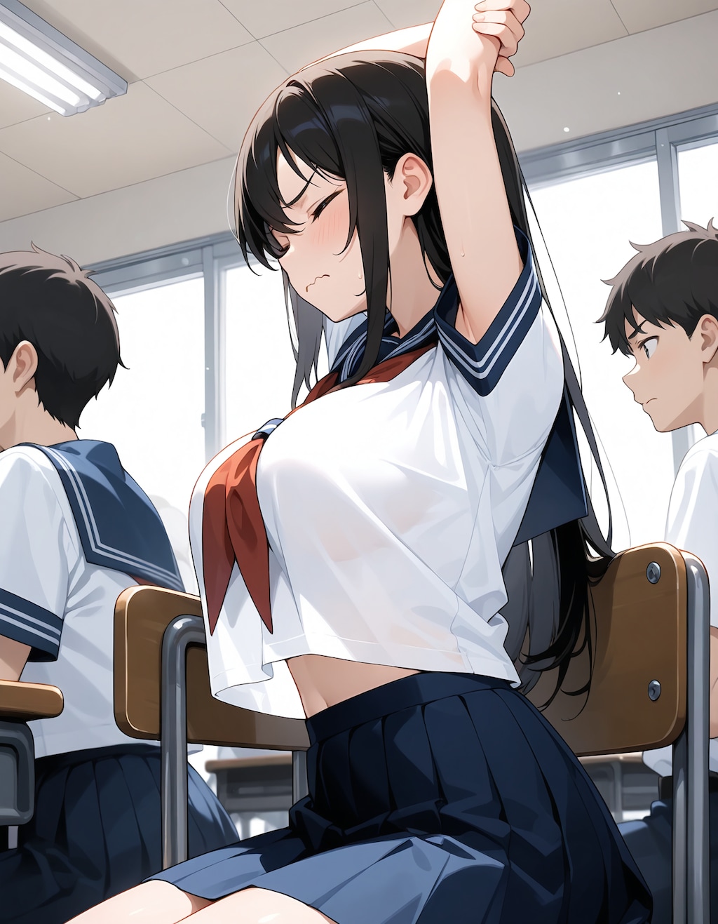 う〜ん…肩凝る〜