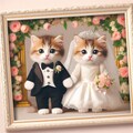 結婚しました（猫） 2枚目
