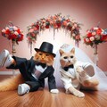 結婚しました（猫） 5枚目
