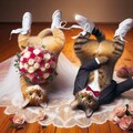 結婚しました（猫） 8枚目