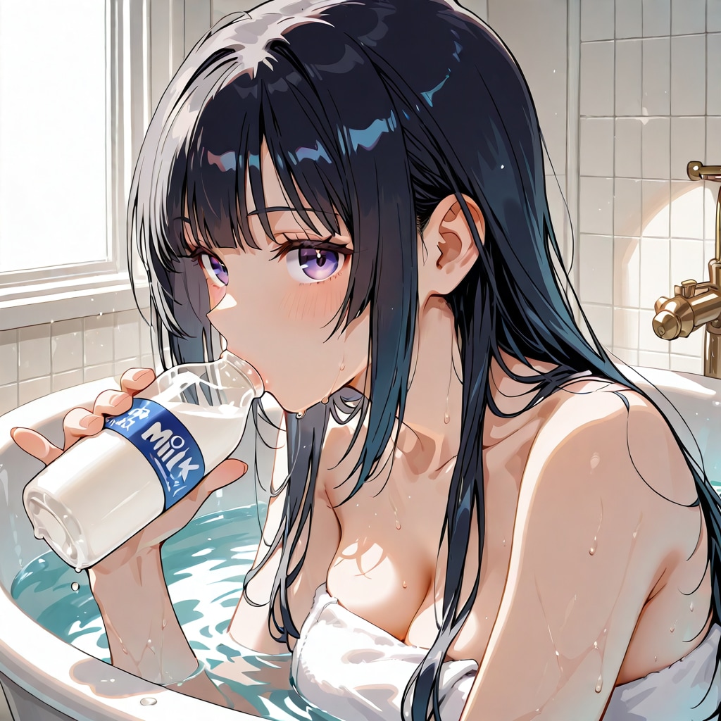 牛乳美味しい...
