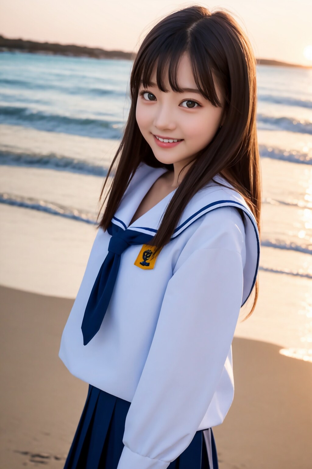 海辺の彼女７０ | の人気AIイラスト・グラビア