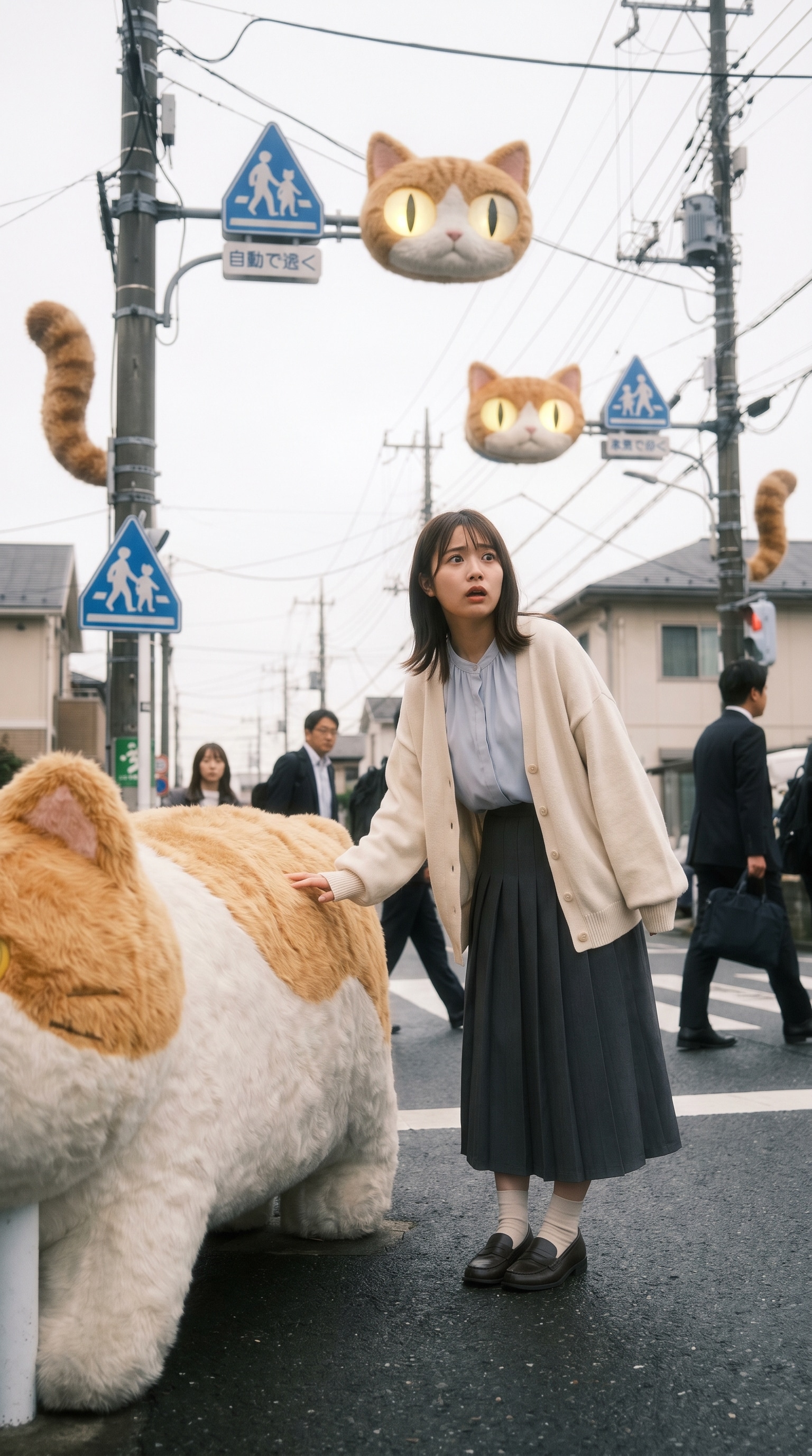 The Day the Crosswalk Started Purring | の人気AIイラスト・グラビア