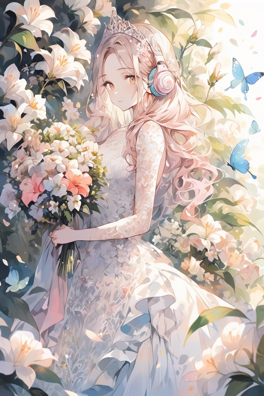 花蝶と奏でられる音楽 | の人気AIイラスト・グラビア