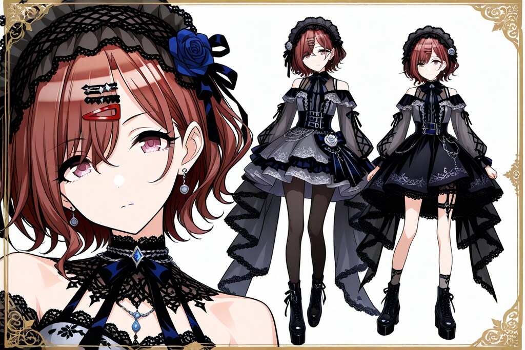 *「樋口円香ちゃん」ゴシック風ファッションを着てみた