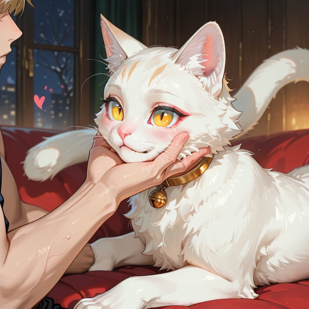 白猫の獣人女