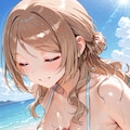 【学園アイドルマスター】　姫崎莉波　パイズリ(水着) 6枚目