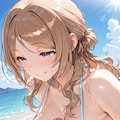 【学園アイドルマスター】　姫崎莉波　パイズリ(水着) 5枚目