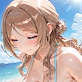 【学園アイドルマスター】　姫崎莉波　パイズリ(水着) 4枚目