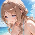 【学園アイドルマスター】　姫崎莉波　パイズリ(水着) 3枚目