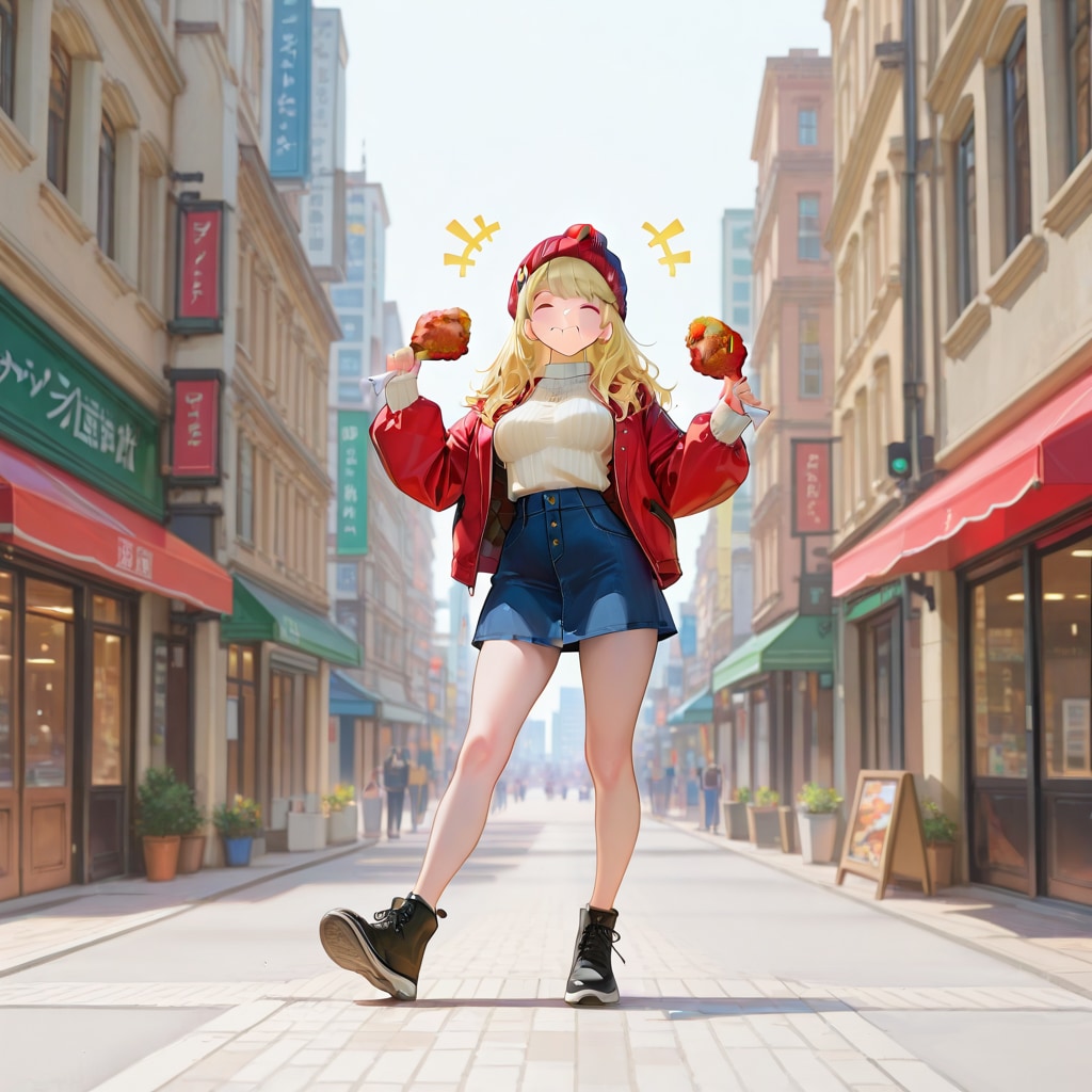 フライドチキン少女 | の人気AIイラスト・グラビア