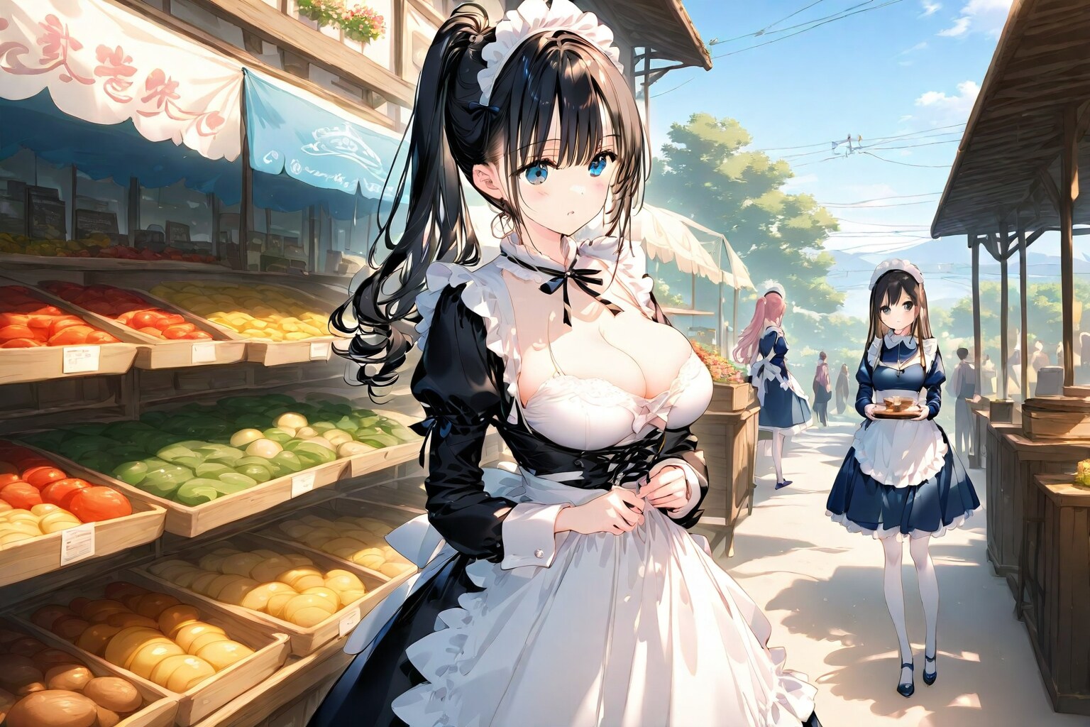 このメイド服。ちょっと恥ずかしいな。 | の人気AIイラスト・グラビア