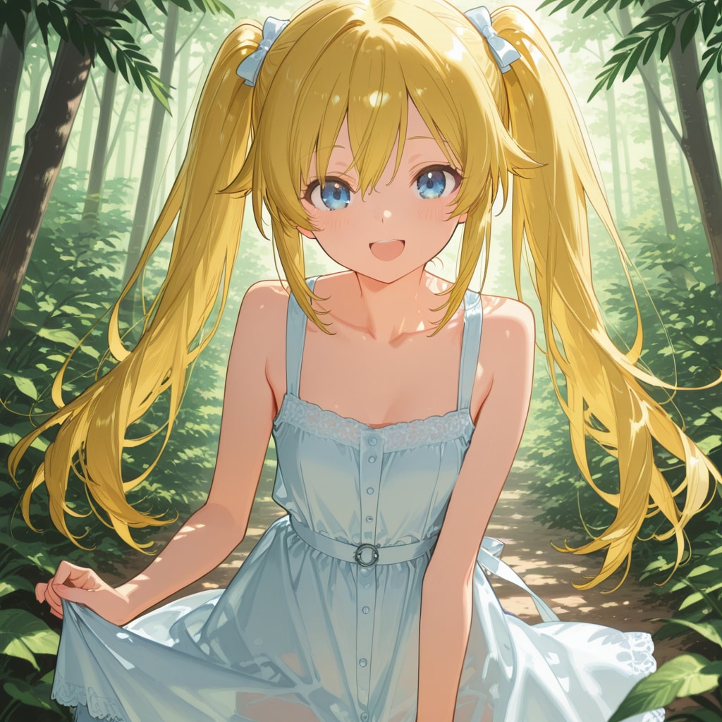 金髪ツインテール