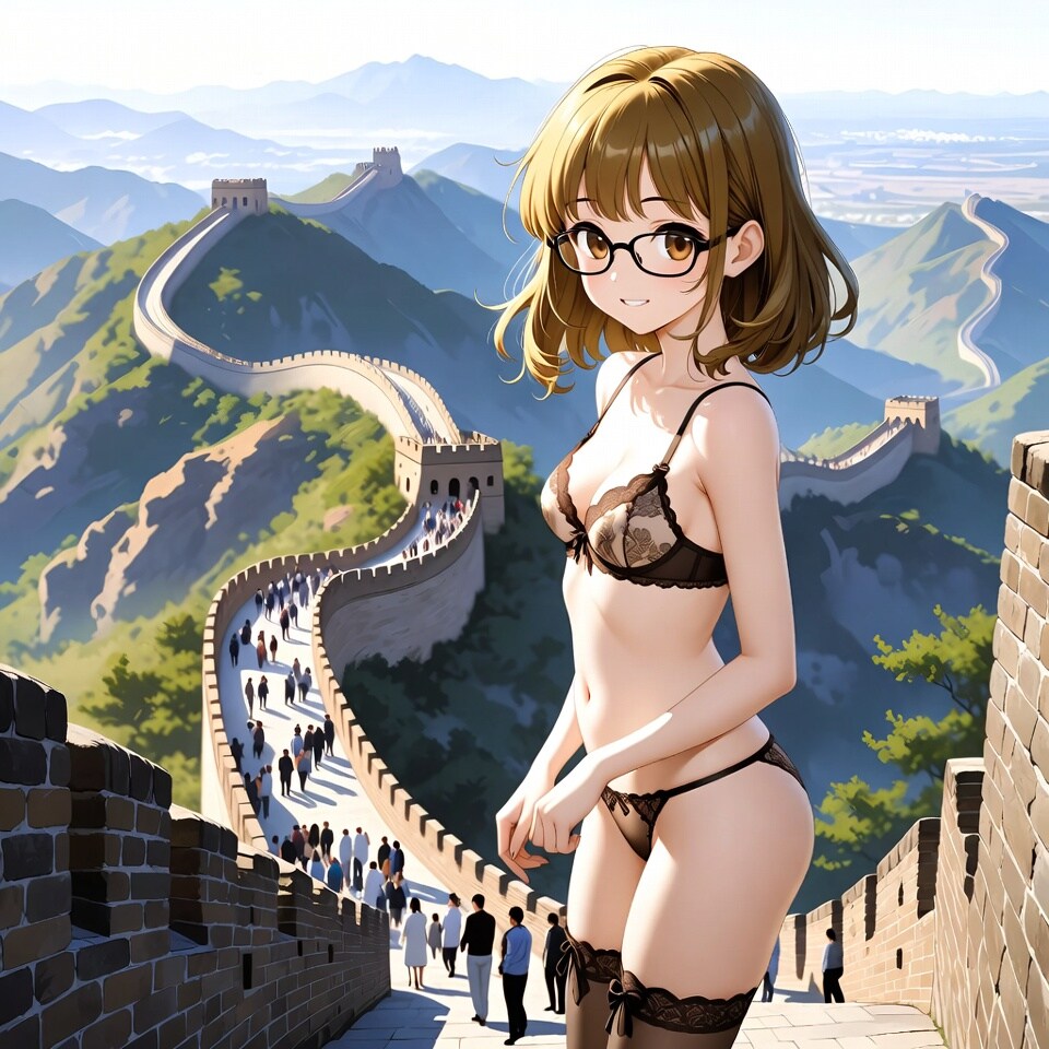 眼鏡っ子_佐伯祈里（中国万里の長城）