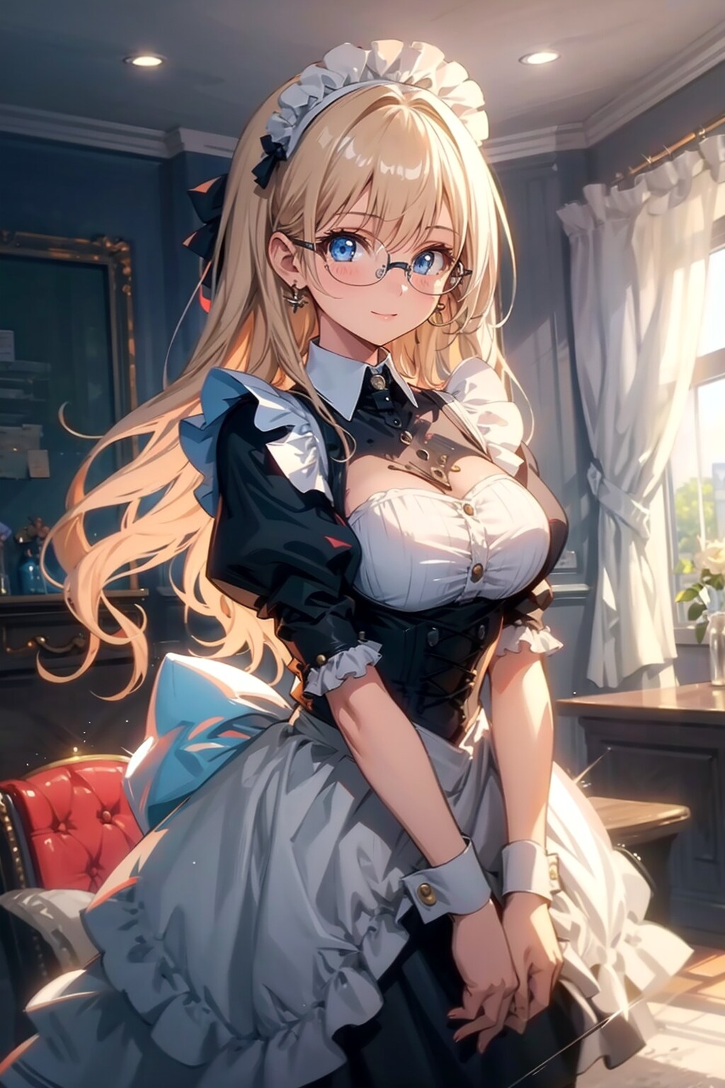 メガネ美少女メイド