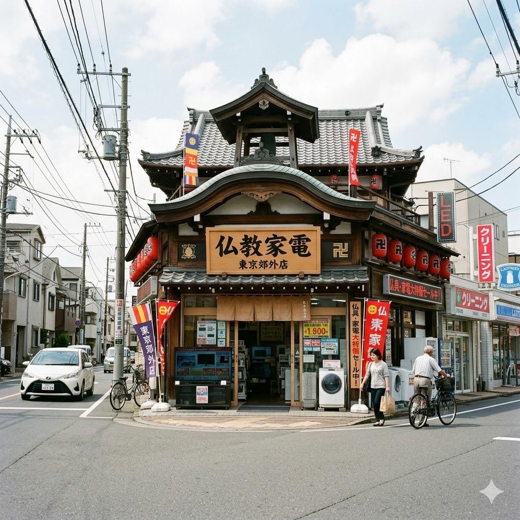 仏教的な大型家電量販店