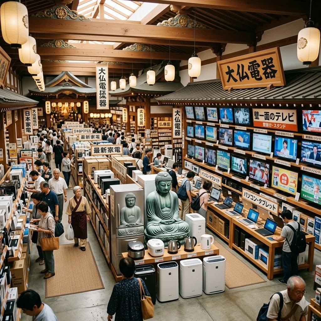 仏教的な大型家電量販店